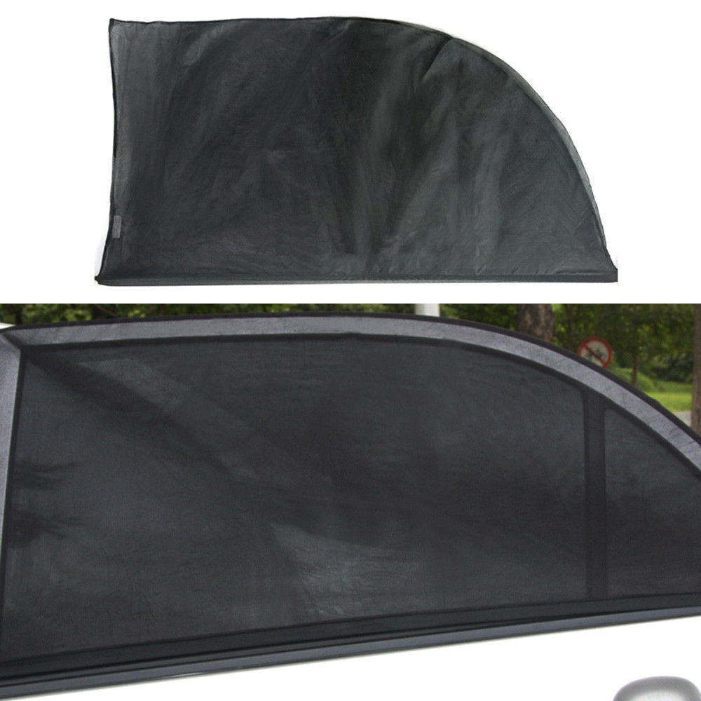 2 Pack: Pull-Over Car Window Mesh Sunshade Cover