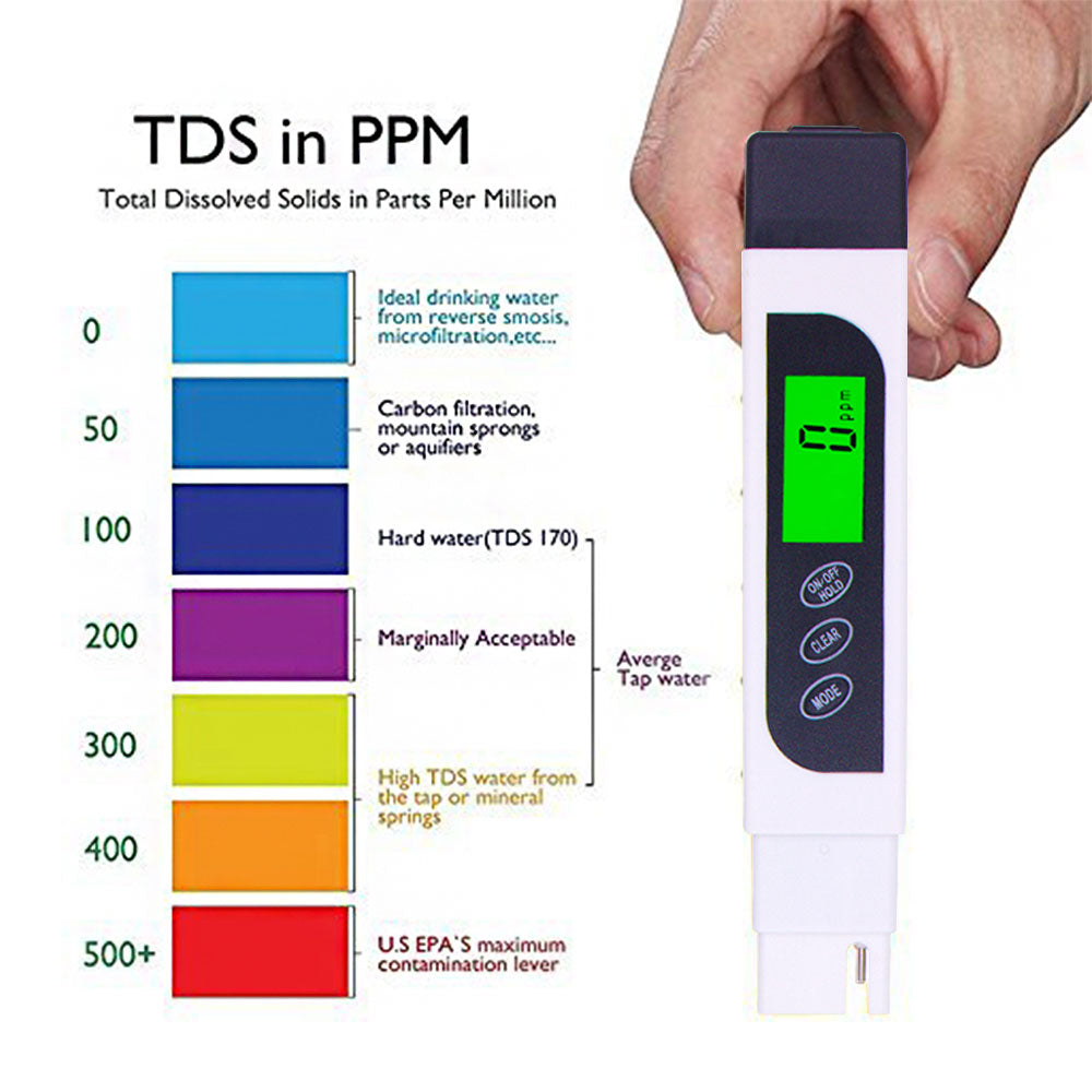 Digital TDS Meter Aquarium Pool Water Quality Testing Pen