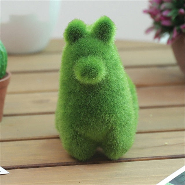 Animal Shape Simulation Green Grass Ornaments