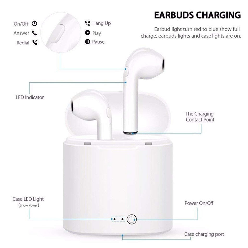 Upgraded Wireless Bluetooth 5.0 AirBuds Headphones