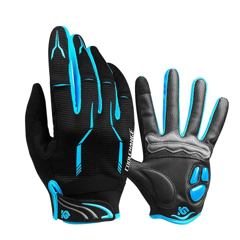 CoolTech Touchscreen Compatible Shockproof Cycling Gloves