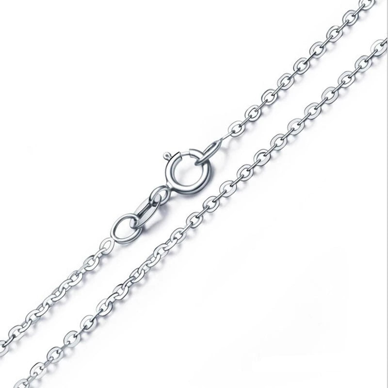 Crystal Circle 925 Sterling Silver Pendant & Necklace