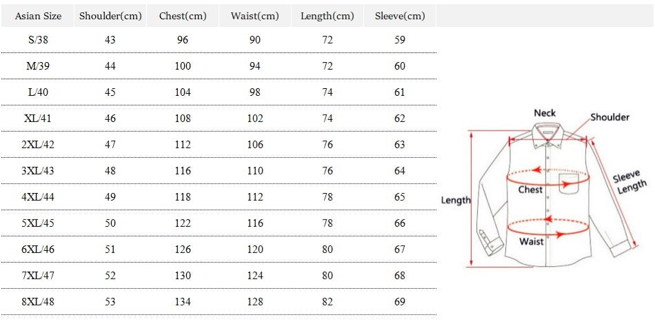 Mens Shirt Size Chart Macy S