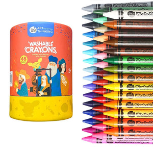  Jar Melo 12 Colors Washable Silky Crayons, Non Toxic