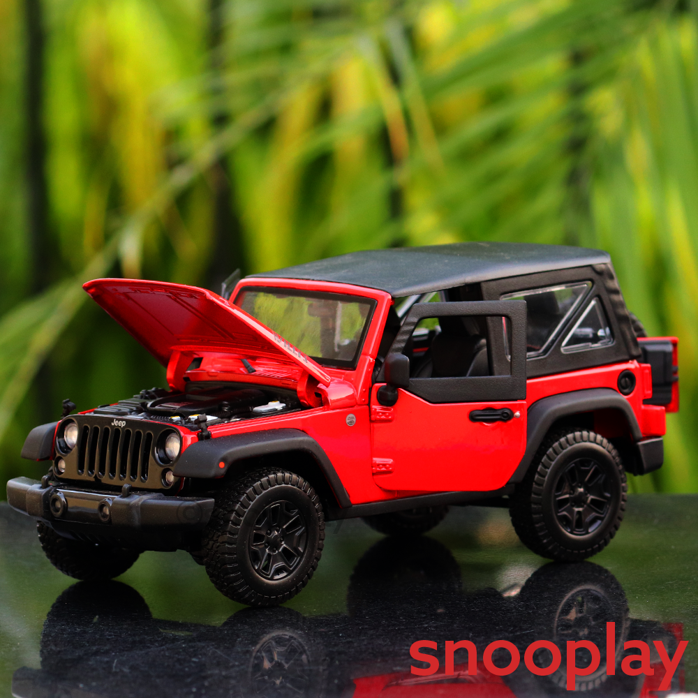 Licensed 2014 Jeep Wrangler Diecast Car Model (1:18 Scale) – Snooplay