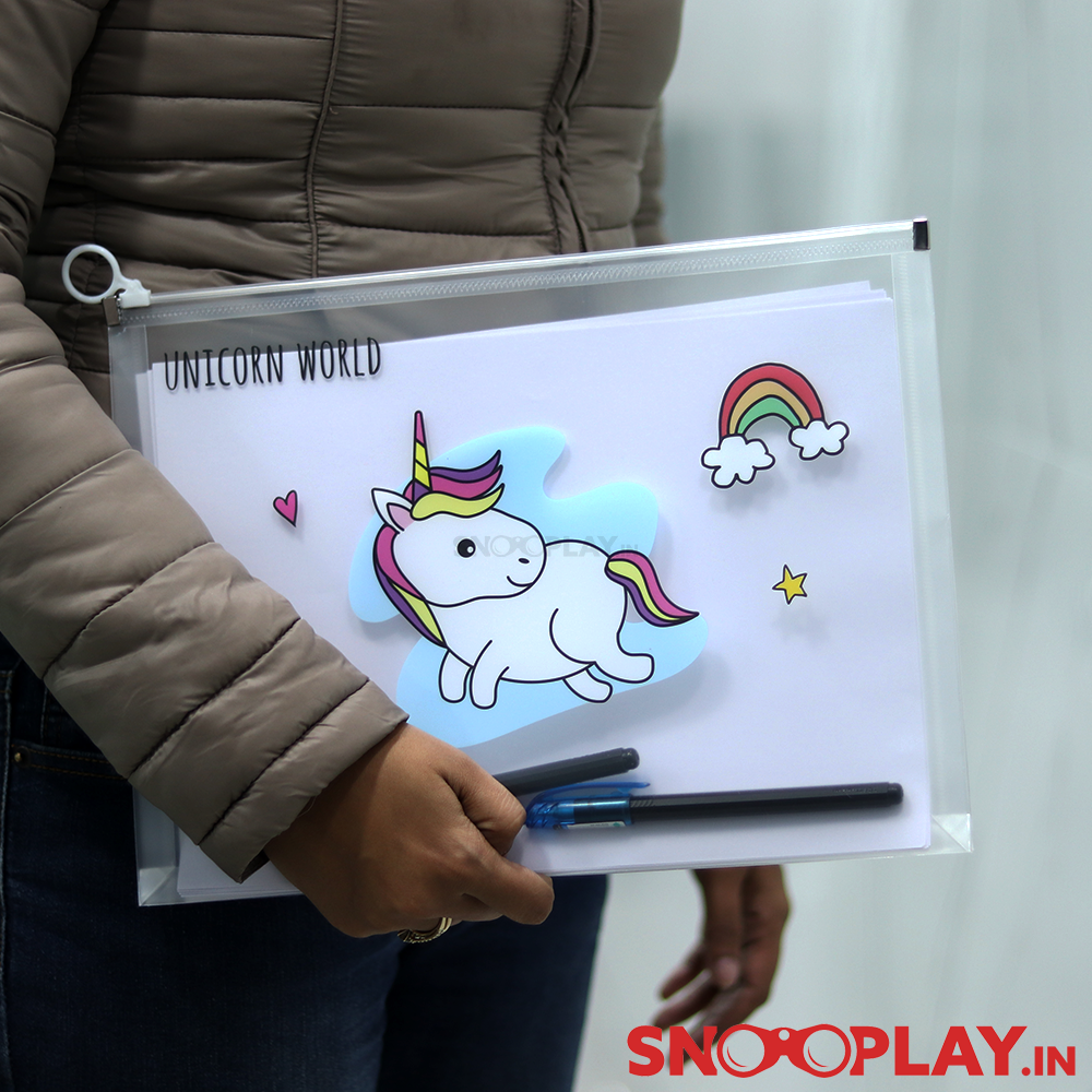 Buy Unicorn Big Pouch File / Folder File Holder Online India – Snooplay