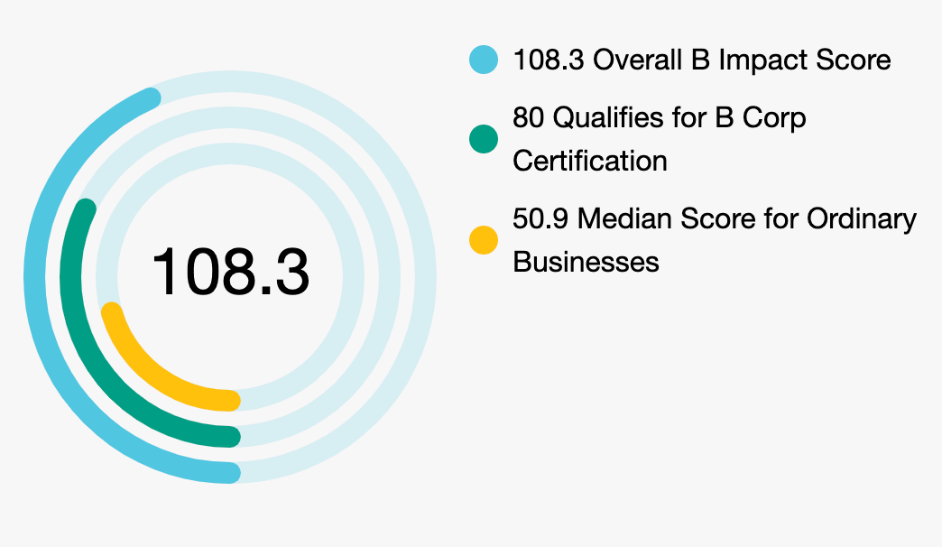 B CORP SCORE