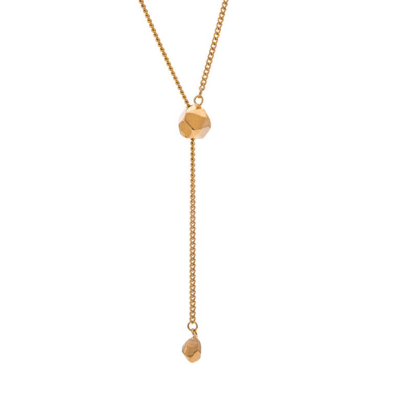 Mani Gold Adjustable Pendant Necklace | ANUKA Jewellery