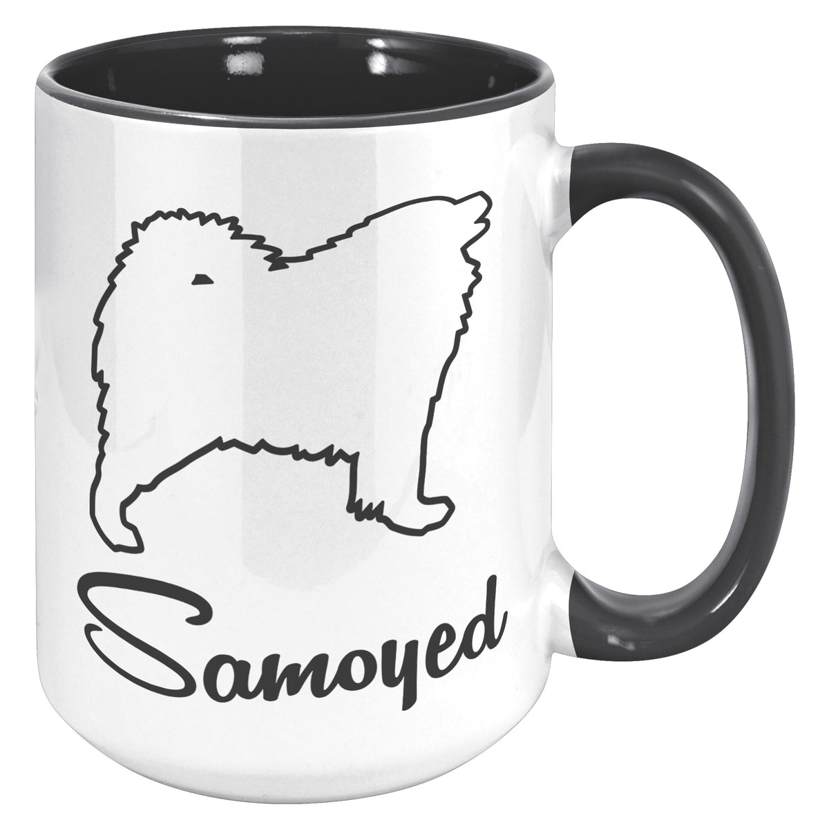 Samoyed Dishwasher Safe Microwavable Ceramic Coffee Mug 15 oz., 1
