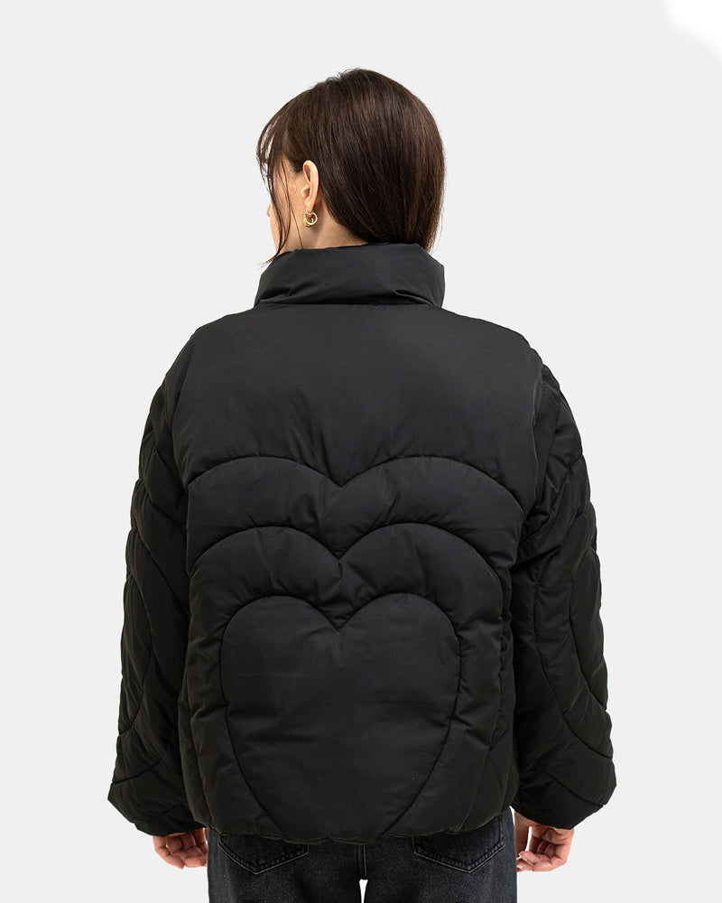 atmos Pink 2-Way Heart Down Jacket (Black) – atmos USA