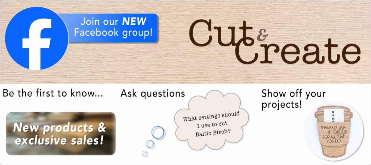 Cut and Create Facebook group