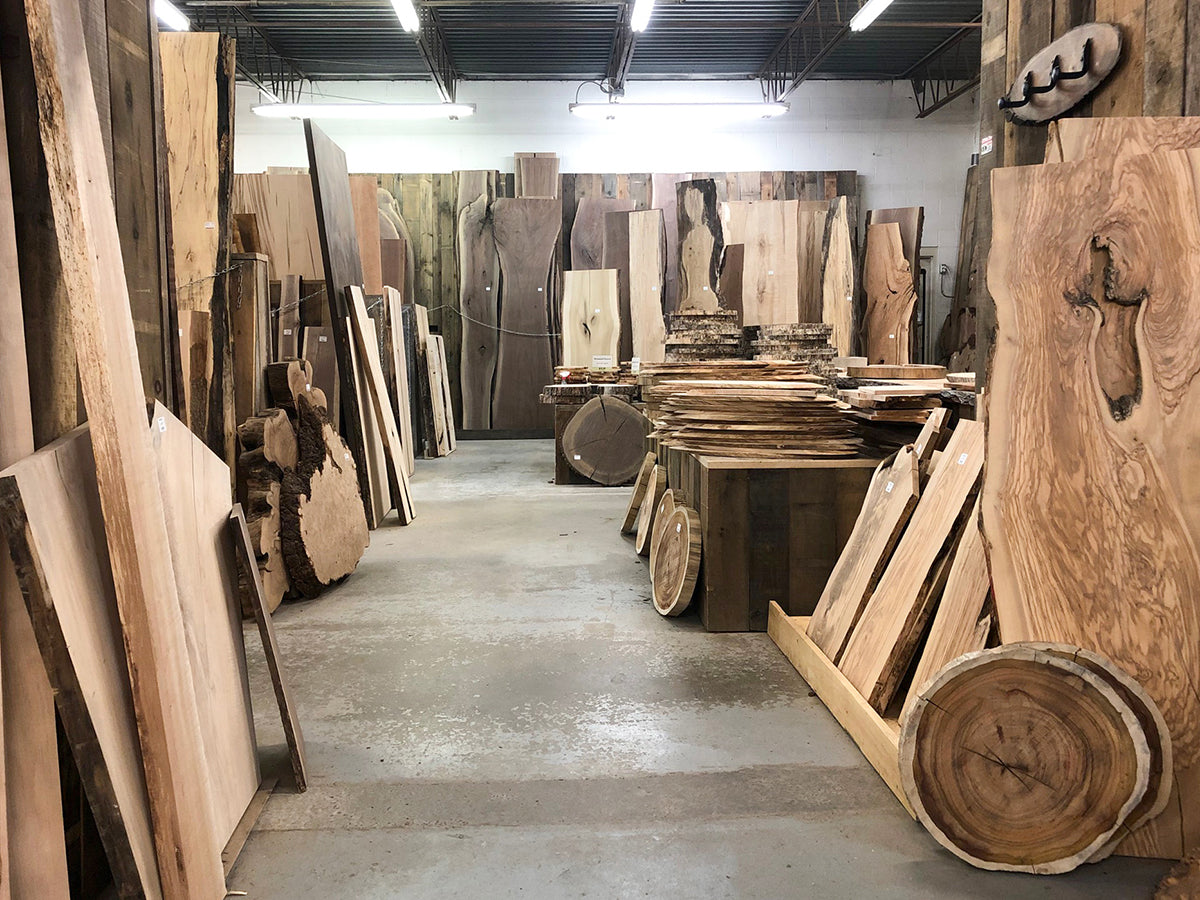 Live edge slabs in Ottawa Canada 