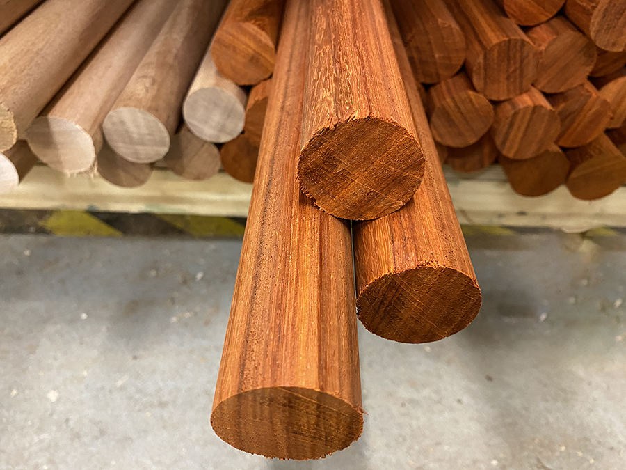 Padauk dowels for sale