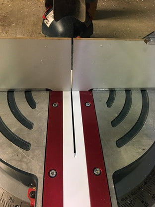 How to make a zero clearance insert plate for a table saw with p.v.c. 