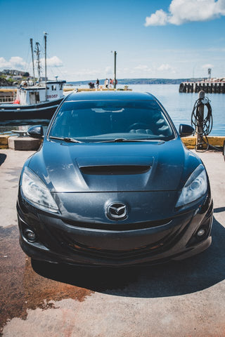 black mazda 3