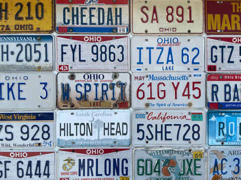 car plates