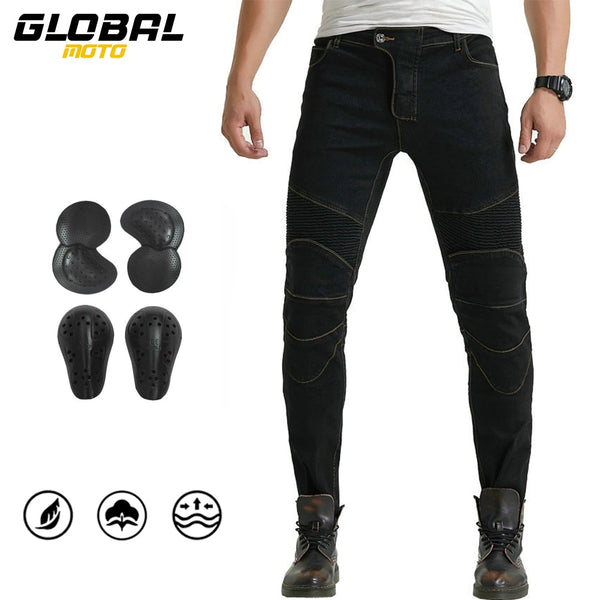 BUY ROCK BIKER Motorcycle Denim Jeans With Knee Protection ON SALE NOW ...