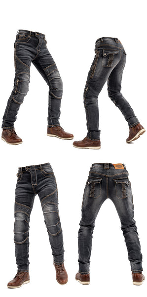 BUY ROCK BIKER Motorcycle Denim Jeans With Knee Protection ON SALE NOW ...