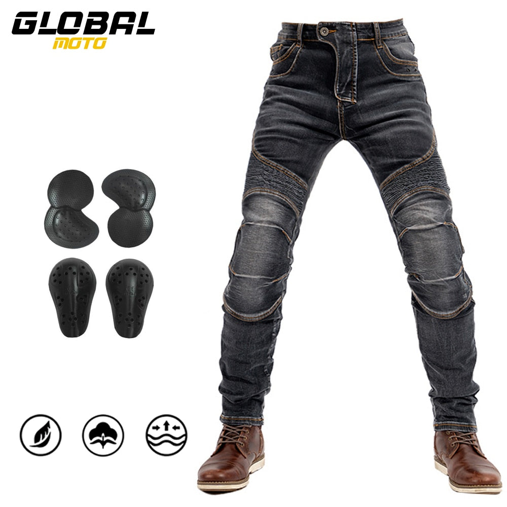 ROCK BIKER Motorcycle Denim With Knee Protection ON SALE NOW! - Rugged Jeans