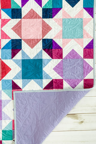 Super Scrappy Square Burst by Julie Burton of Running Stitch Quilts 