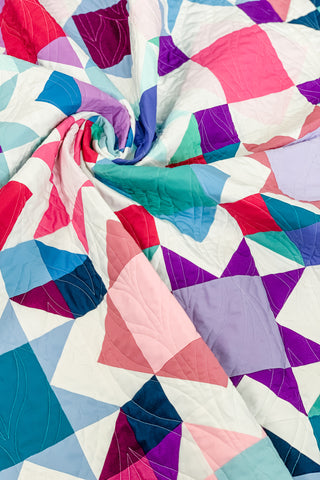 Super Scrappy Square Burst by Julie Burton of Running Stitch Quilts 