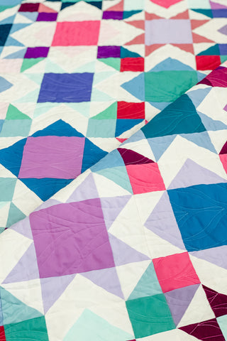 Super Scrappy Square Burst by Julie Burton of Running Stitch Quilts 