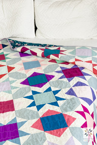 Cornerstones Square Burst by Julie Burton of Running Stitch Quilts