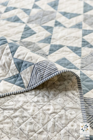 Minimalist Square Burst by Julie Burton of Running Stitch Quilts