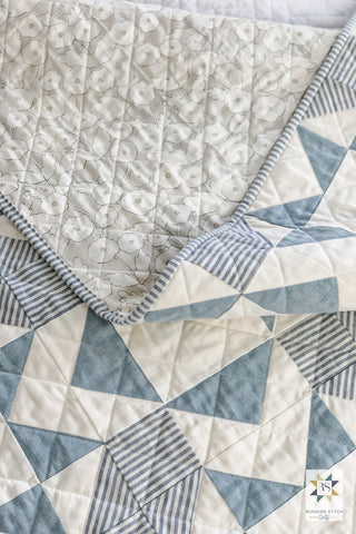 Minimalist Square Burst by Julie Burton of Running Stitch Quilts