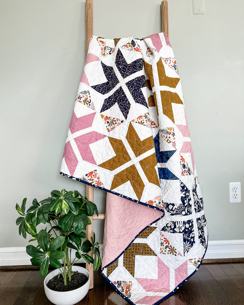 Chevron Stars by Running Stitch Quilts - Alexia Abegg Moonglow collection for Ruby Star Society