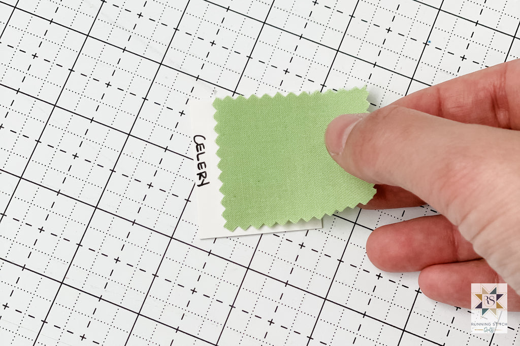 How to Make Fabric Swatch Chips by Julie Burton of Running Stitch Quilts