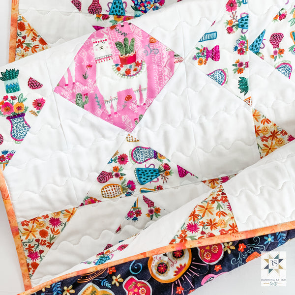 Noughts and Crosses Quilt by Julie Burton of Running Stitch Quilts