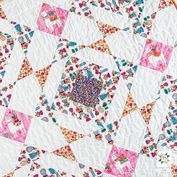 Noughts and Crosses Quilt by Julie Burton of Running Stitch Quilts