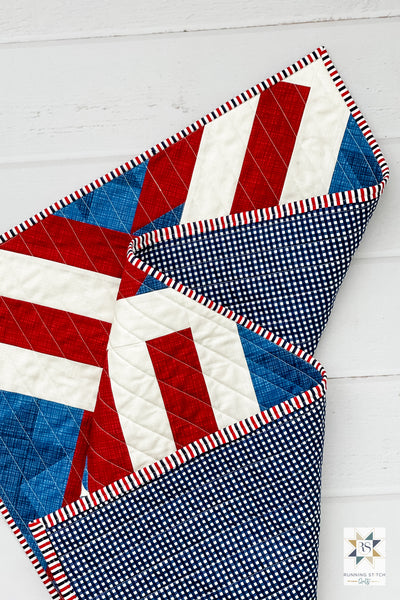 How to Easily Hang a Mini Quilt by Julie Burton of Running Stitch Quilts