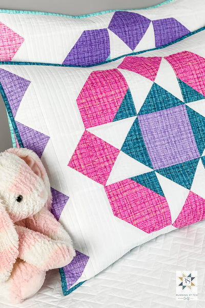 How to make a quilted pillow sham by Julie Burton of Running Stitch Quilts