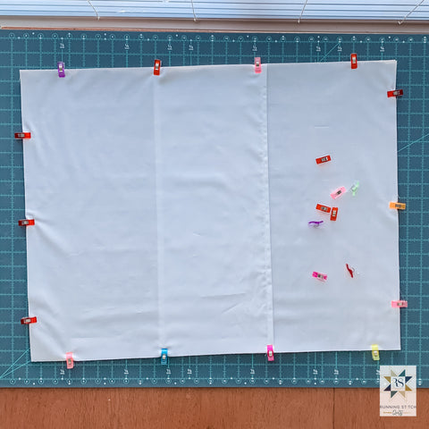 How to make an envelope backed quilted pillow sham by Julie Burton of Running Stitch Quilts