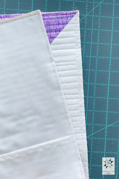 How to make an envelope backed quilted pillow sham by Julie Burton of Running Stitch Quilts