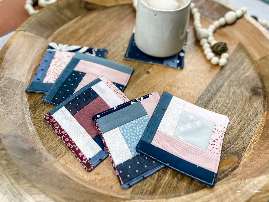 Scrappy Coasters - Running Stitch Quilts