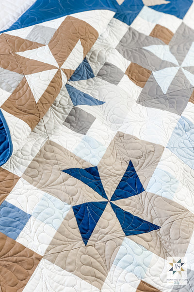 Rivermill Quilt Pattern by Julie Burton of Running Stitch Quilts