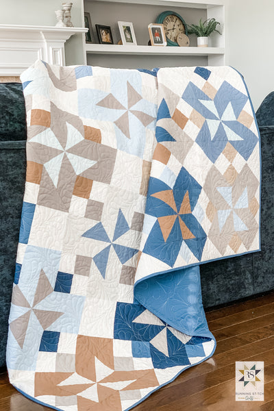 Rivermill Quilt Pattern by Julie Burton of Running Stitch Quilts