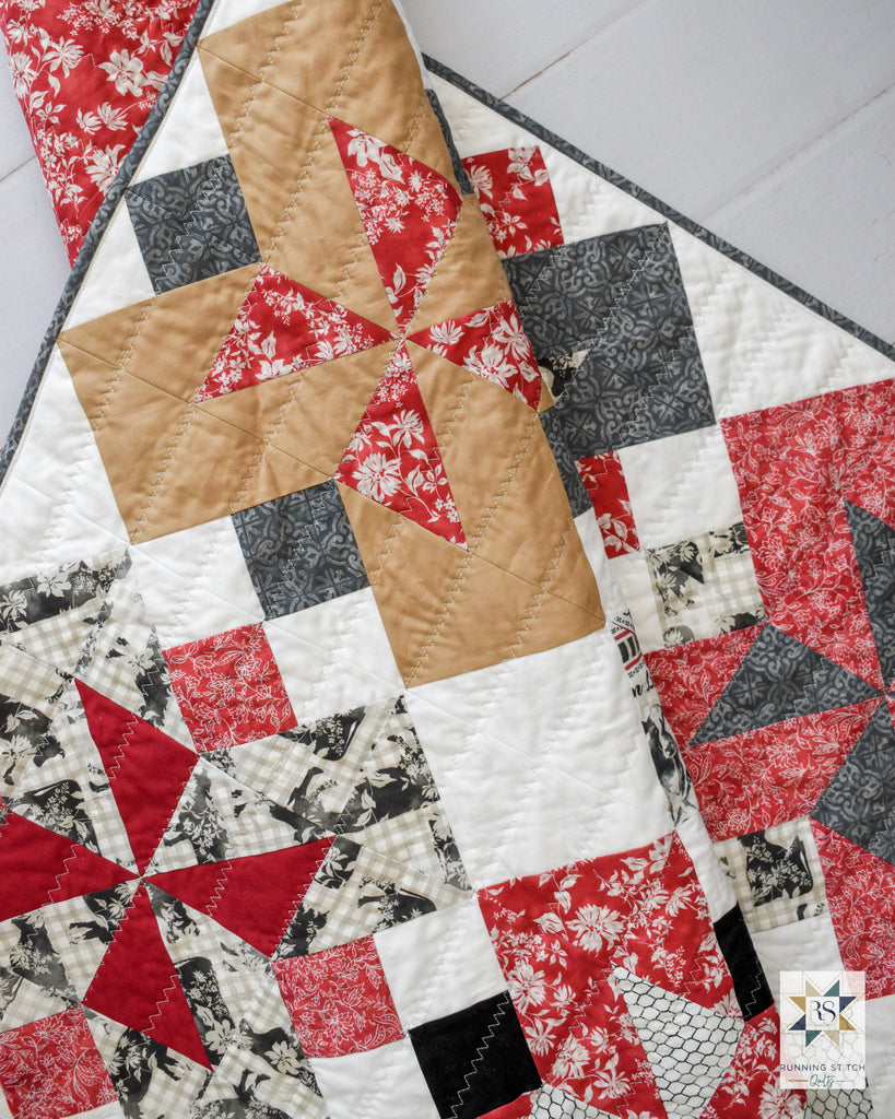 Rivermill Quilt by Julie Burton of Running Stitch Quilts