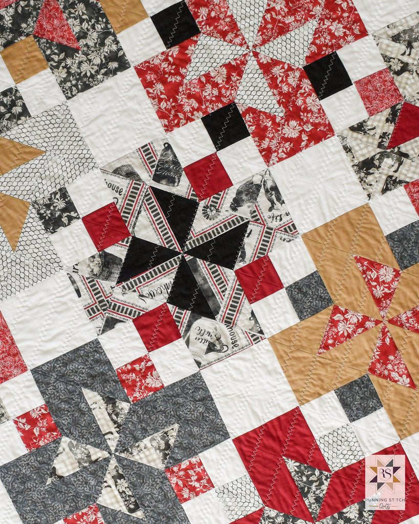 Rivermill Quilt by Julie Burton of Running Stitch Quilts