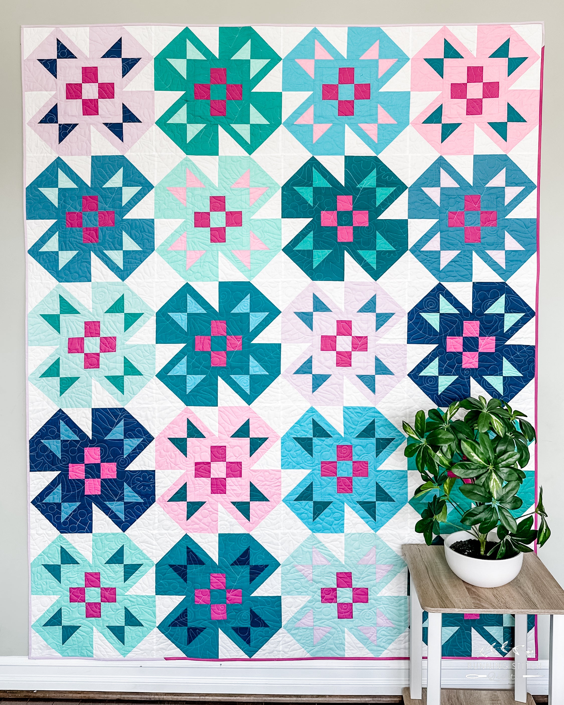 Spring Garden Quilt Pattern - Running Stitch Quilts