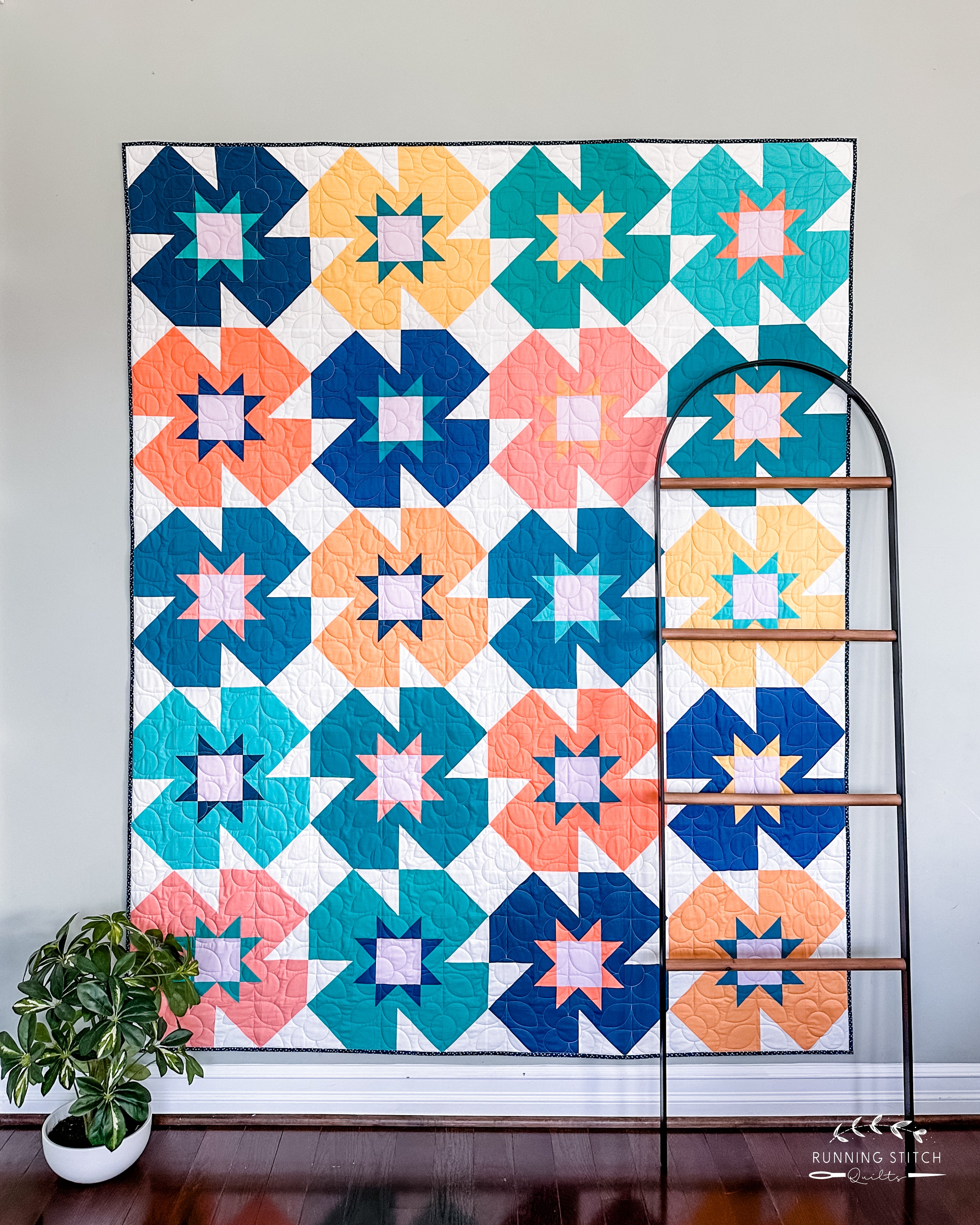 Summer Garden Quilt Pattern - Running Stitch Quilts