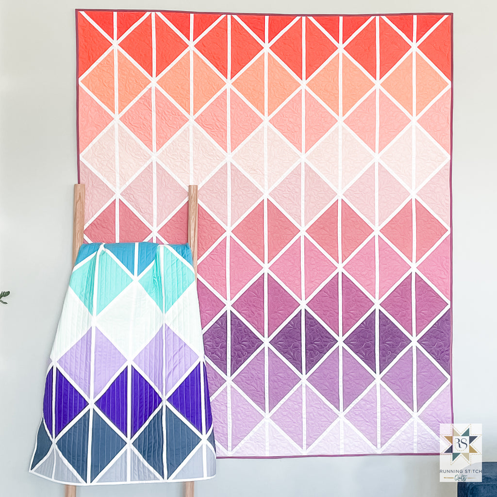 Detille Quilt Pattern - The Cover Quilt by Julie Burton of Running Stitch Quilts