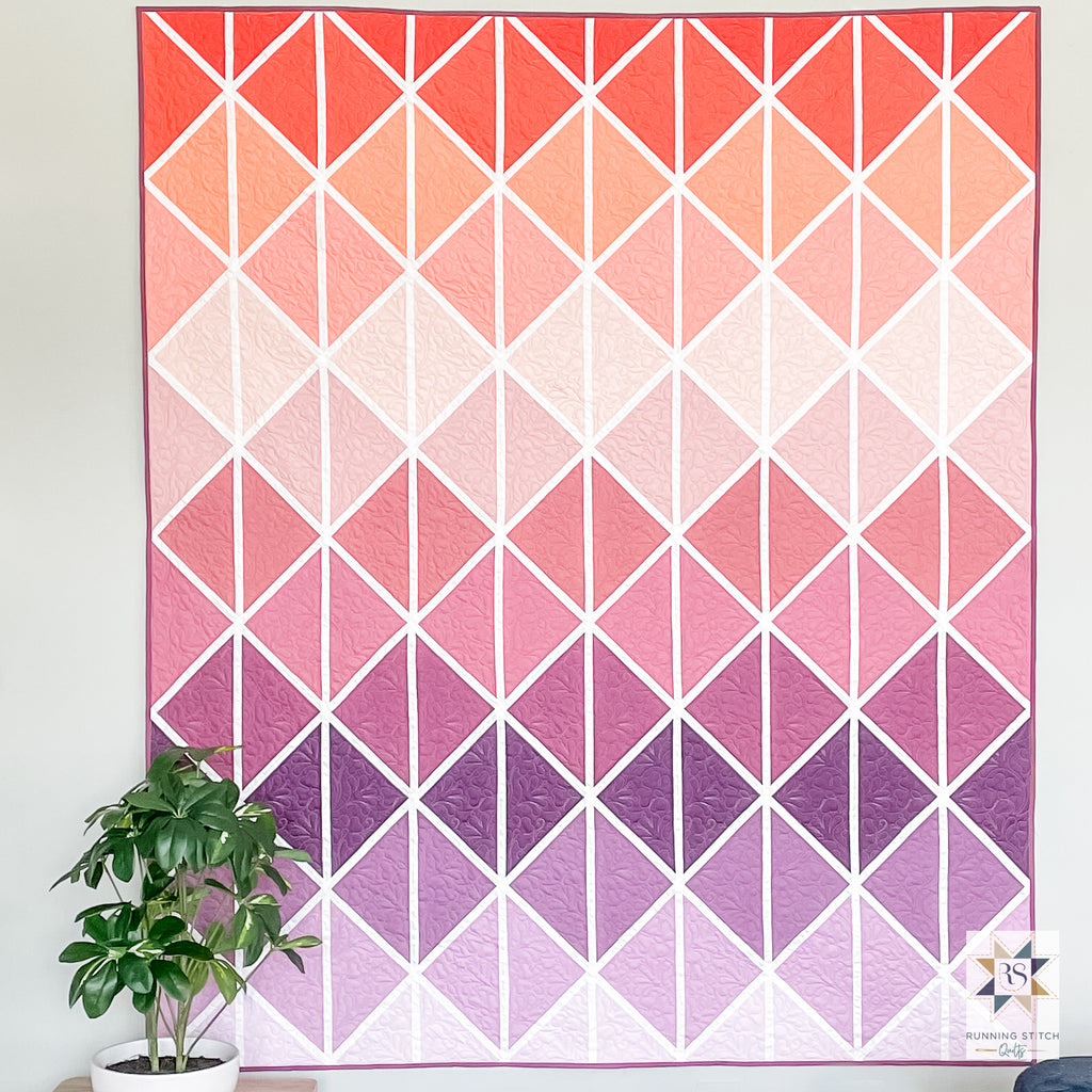 Detille Quilt Pattern - The Cover Quilt by Julie Burton of Running Stitch Quilts