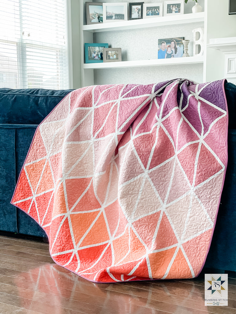 Detille Quilt Pattern - The Cover Quilt by Julie Burton of Running Stitch Quilts