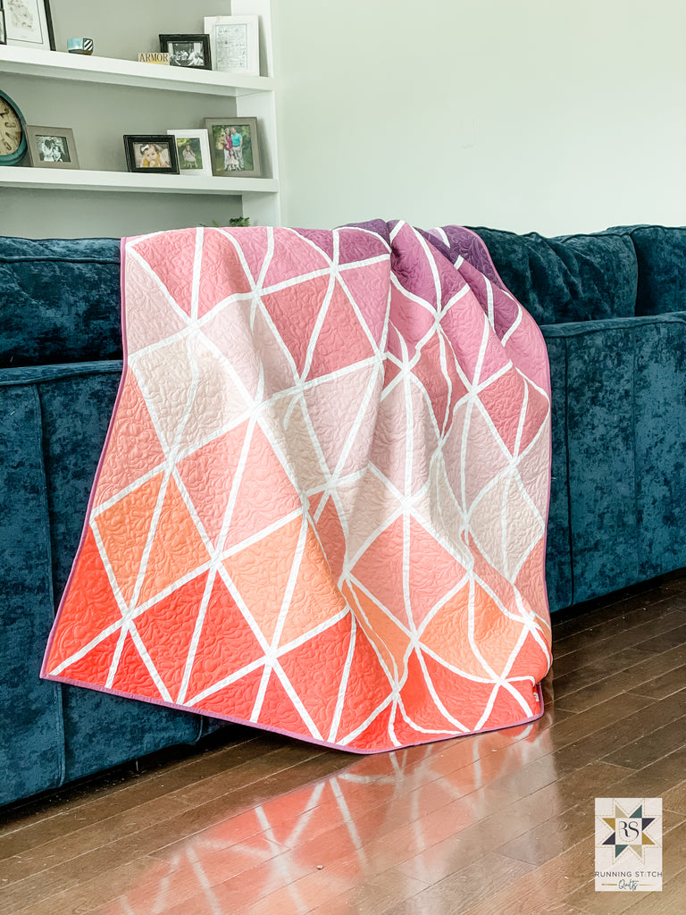 Detille Quilt Pattern - The Cover Quilt by Julie Burton of Running Stitch Quilts