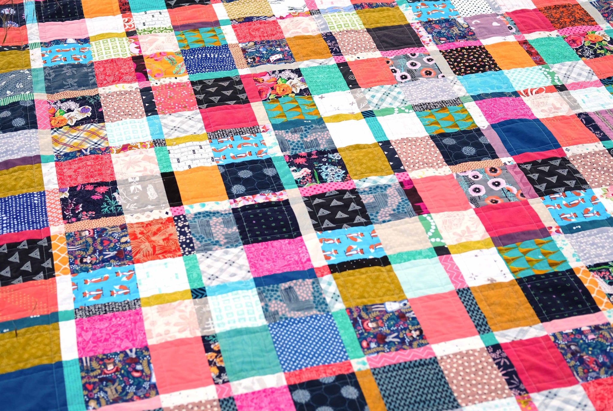 kitchen table quilting plaidish