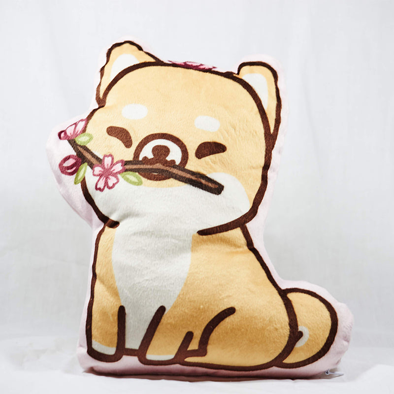 shiba plush pillow